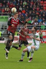 1. Bundesliga - Fußball - FC Ingolstadt 04 - Borussia Mönchengladbach - Max Christiansen (19, FCI) Granit Xhaka (Gladbach 34)