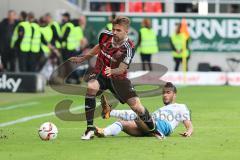 1. Bundesliga - Fußball - FC Ingolstadt 04 - FC Schalke 04 - Lukas Hinterseer (16, FCI) Younes Belhanda (Schalke 11)