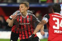 1. BL - Saison 2015/2016 - FC Ingolstadt 04 - Darmstadt 98 - Robert Bauer (#23 FC Ingolstadt 04) freut sich über seinen Ausgleichstreffer zum 1:1 -  Foto: Jürgen Meyer