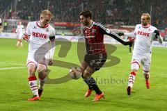 1. BL - Saison 2015/2016 - FC Ingolstadt 04 - 1. FC Köln - Mathew Leckie (#7 FC Ingolstadt 04) - Frederik Sörensen (#4 Köln)  - Foto: Meyer Jürgen