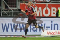 1. BL - Saison 2015/2016 - FC Ingolstadt 04 - Darmstadt 98 - Moritz Hartmann (#9 FC Ingolstadt 04) mit dem 3:1 Führungstreffer - Foto: Jürgen Meyer