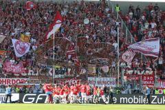 1. Bundesliga - Fußball - FC Ingolstadt 04 - FC Bayern München - 1:2 Niederlage, Bayern ist Deutscher Meister, Fans Jubel
