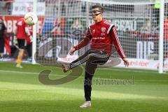 1. Bundesliga - Fußball - FC Ingolstadt 04 - Eintracht Frankfurt - Alfredo Morales (6, FCI) mit Gesichtsmaske