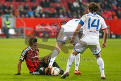 1. BL - Saison 2015/2016 - FC Ingolstadt 04 - 1. FSV Mainz 05 - Lezano Farina,Dario (#37 FC Ingolstadt 04) - Baumgartlinger Julian #14 Mainz - Foto: Meyer Jürgen