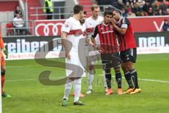 1. Bundesliga - Fußball - FC Ingolstadt 04 - VfB Stuttgart - Darío Lezcano (37, FCI) und Marvin Matip (34, FCI)