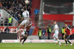 1. BL - Saison 2015/2016 - FC Ingolstadt 04 - Borussia Mönchengladbach - Lezano Farina,Dario (#37 FC Ingolstadt 04) - Nordtveit Havard #6 weiss Gladbach - Foto: Meyer Jürgen