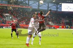 1. BL - Saison 2015/2016 - FC Ingolstadt 04 - 1. FSV Mainz 05 - Lezano Farina,Dario (#37 FC Ingolstadt 04) - Borsinski Daniel #18 Mainz - Foto: Meyer Jürgen