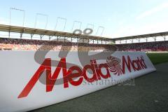 1. Bundesliga - Fußball - FC Ingolstadt 04 - Borussia Dortmund - Sponsor Banner Media Markt