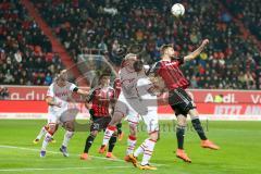 1. BL - Saison 2015/2016 - FC Ingolstadt 04 - 1. FC Köln - Lukas Hinterseer (#16 FC Ingolstadt 04) - Lezano Farina,Dario (#37 FC Ingolstadt 04) - Foto: Meyer Jürgen