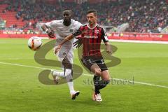 1. Bundesliga - Fußball - FC Ingolstadt 04 - Hannover 96 - Salif Sané (Hannover 5) Mathew Leckie (7, FCI)