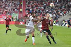 1. Bundesliga - Fußball - FC Ingolstadt 04 - Eintracht Frankfurt - Zweikampf rechts Lukas Hinterseer (16, FCI)