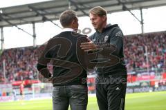 1. Bundesliga - Fußball - FC Ingolstadt 04 - FC Schalke 04 - Cheftrainer André Breitenreiter (Schalke) und Cheftrainer Ralph Hasenhüttl (FCI)