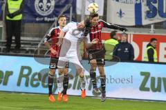 1. BL - Saison 2015/2016 - FC Ingolstadt 04 - Darmstadt 98 - Robert Bauer (#23 FC Ingolstadt 04) - Alfredo Morales (#6 FC Ingolstadt 04) - György Garics (#13 Darmstadt98) - Foto: Jürgen Meyer