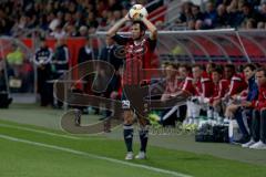 1. BL - Saison 2015/2016 - FC Ingolstadt 04 - Hamburger SV - Markus Suttner (#29 FC Ingolstadt 04) - beim Einwurf - Foto: Jürgen Meyer