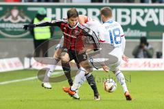 1. BL - Saison 2015/2016 - FC Ingolstadt 04 - 1. FSV Mainz 05 - Alfredo Morales (#6 FC Ingolstadt 04) - Borsinski Daniel #18 Mainz - Foto: Meyer Jürgen