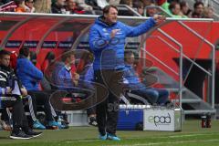 1. BL - Saison 2015/2016 - FC Ingolstadt 04 - Borussia Mönchengladbach - Ralph Hasenhüttl (Trainer FC Ingolstadt 04)  gibt Anweisungen - Foto: Meyer Jürgen