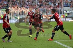 1. Bundesliga - Fußball - FC Ingolstadt 04 - Eintracht Frankfurt - Tor Jubel 1:0 durch Pascal Groß (10, FCI) links Max Christiansen (19, FCI) Mathew Leckie (7, FCI) rechts Stefan Lex (14, FCI)