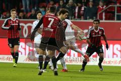 1. Bundesliga - Fußball - FC Ingolstadt 04 - 1. FSV Mainz 05 - rechts lauert Darío Lezcano (37, FCI) auf seine Chance
