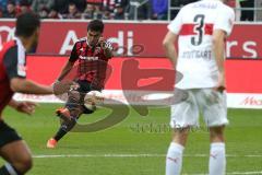 1. Bundesliga - Fußball - FC Ingolstadt 04 - VfB Stuttgart - Darío Lezcano (37, FCI) zieht ab und trifft zum Tor 3:1 Jubel