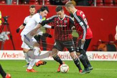 1. BL - Saison 2015/2016 - FC Ingolstadt 04 - Darmstadt 98 - Benjamin Hübner (#5 FC Ingolstadt 04) - Lukas Hinterseer (#16 FC Ingolstadt 04) -  Foto: Jürgen Meyer