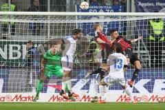 1. BL - Saison 2015/2016 - FC Ingolstadt 04 - Darmstadt 98 - Benjamin Hübner (#5 FC Ingolstadt 04) - Moritz Hartmann (#9 FC Ingolstadt 04) - György Garics (#13 Darmstadt98) - Christian Mathenia Torwart (#31 Darmstadt98) -  Foto: Jürgen Meyer