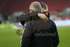 1. Bundesliga - Fußball - FC Ingolstadt 04 - Bayer 04 Leverkusen - Niederlage Co-Trainer Michael Henke (FCI) und Vorsitzender des Vorstandes Peter Jackwerth (FCI)