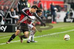 1. BL - Saison 2015/2016 - FC Ingolstadt 04 - Bayer 04 Leverkusen - Almog Cohen (#36 FC Ingolstadt 04) - Donati Giulio weiss #26 Leverkusen - Foto: Meyer Jürgen