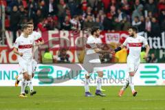 1. Bundesliga - Fußball - FC Ingolstadt 04 - VfB Stuttgart - 3:2 Torjubel Stuttgart rechts Lukas Rupp (8 Stuttgart)