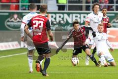 1. BL - Saison 2015/2016 - FC Ingolstadt 04 - 1. FSV Mainz 05 - Alfredo Morales (#6 FC Ingolstadt 04) - Borsinski Daniel #18 Mainz - Foto: Meyer Jürgen