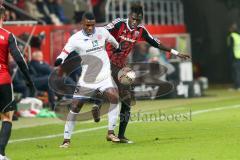 1. Bundesliga - Fußball - FC Ingolstadt 04 - 1. FSV Mainz 05 - Sereno, Henrique (Mainz 5)  und rechts Danny da Costa (21, FCI)