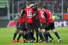 1. Bundesliga - Fußball - FC Ingolstadt 04 - TSG Hoffenheim - Freistoß Roger de Oliveira Bernardo (8, FCI) trifft zum 1:0 Jubel Tor