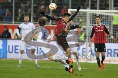 1. BL - Saison 2015/2016 - FC Ingolstadt 04 - Darmstadt 98 -  Alfredo Morales (#6 FC Ingolstadt 04) - Peter Niemeyer (#18 Darmstadt98) - Foto: Jürgen Meyer