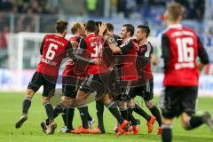 1. Bundesliga - Fußball - FC Ingolstadt 04 - TSG Hoffenheim - Freistoß Roger de Oliveira Bernardo (8, FCI) trifft zum 1:0 Jubel Tor