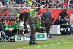 1. Bundesliga - Fußball - FC Ingolstadt 04 - Borussia Mönchengladbach - schreit ins Feld Cheftrainer André Schubert (Gladbach)