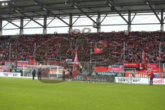 1. Bundesliga - Fußball - FC Ingolstadt 04 - VfB Stuttgart - Fans Jubel Schal Fahnen