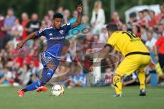 1. Bundesliga - Fußball - Testspiel - FC Ingolstadt 04 - VfR Aalen - Elias Kachunga (25, FCI) gegen Müller (Aalen)