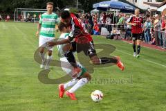 Freundschaftsspiel - Saison 2015/2016 - FC Ingolstadt 04 - SpVgg Greuther Fürth - Elias Kachunga (#25 FC Ingolstadt 04) - Caligiuri Marco weiß #13 Greuther Fürth - Foto: Jürgen Meyer