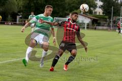 Freundschaftsspiel - Saison 2015/2016 - FC Ingolstadt 04 - SpVgg Greuther Fürth - Elias Kachunga (#25 FC Ingolstadt 04) - Franke Marcel weiß #28 Greuther Führt - Foto: Jürgen Meyer