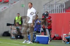 1. Bundesliga - Fußball - Testspiel -  FC Ingolstadt 04 - Celta De Vigo - Spielabbruch - Cheftrainer Ralph Hasenhüttl (FCI) lacht
