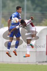 1. Bundesliga - Testspiel - Fußball - FC Ingolstadt 04 - FC Al-Wahda - 1:1 - Kopfballduell, links Alfredo Morales (6, FCI)