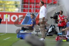 1. Bundesliga - Fußball - Testspiel -  FC Ingolstadt 04 - Celta De Vigo - Spielabbruch - Cheftrainer Ralph Hasenhüttl (FCI) und Co-Trainer Michael Henke (FCI)