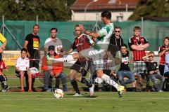 Freundschaftsspiel - Saison 2015/2016 - FC Ingolstadt 04 - SpVgg Greuther Fürth - Moritz Hartmann (#9 FC Ingolstadt 04) - Röcker Benedikt weiß Greuther Fürth - Foto: Jürgen Meyer