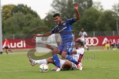 1. Bundesliga - Testspiel - Fußball - FC Ingolstadt 04 - FC Al-Wahda - 1:1 - Elias Kachunga (25, FCI) wird unsanft von den Beinen geholt, Foul