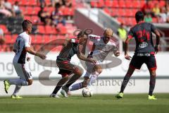 1. Bundesliga - Fußball - Testspiel -  FC Ingolstadt 04 - Celta De Vigo - Spielabbruch - links Stefan Lex (14, FCI) und Tobias Levels (28, FCI)