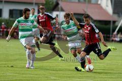 Freundschaftsspiel - Saison 2015/2016 - FC Ingolstadt 04 - SpVgg Greuther Fürth - Stefan Lex (#14 FC Ingolstadt 04) Caligiuri Marco weiß #13 Greuther Fürth - Foto: Jürgen Meyer