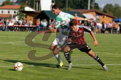 Freundschaftsspiel - Saison 2015/2016 - FC Ingolstadt 04 - SpVgg Greuther Fürth - Pledl Thomas (#30 FC Ingolstadt 04) - Röcker Benedikt weiß Greuther Fürth - Foto: Jürgen Meyer