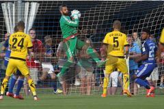 1. Bundesliga - Fußball - Testspiel - FC Ingolstadt 04 - VfR Aalen - Torwart Ramazan Özcan (1, FCI) fängt den Ball