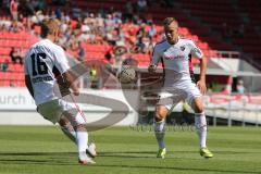 1. Bundesliga - Fußball - Testspiel -  FC Ingolstadt 04 - Celta De Vigo - Spielabbruch - Lukas Hinterseer (16, FCI) und Max Christiansen (19, FCI)