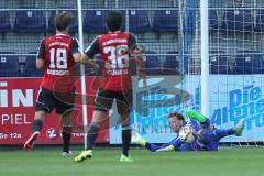 1. Bundesliga - Fußball - Testspiel - SV Grödig - FC Ingolstadt 04 - 1:0 - Torwart Örjan Haskjard Nyland (26, FCI) wehrt einen Schuß ab