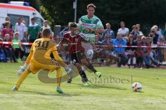 Freundschaftsspiel - Saison 2015/2016 - FC Ingolstadt 04 - SpVgg Greuther Fürth - Stefan Lex (#14 FC Ingolstadt 04) Flecken Mark Torwart Greuther Fürth - Foto: Jürgen Meyer